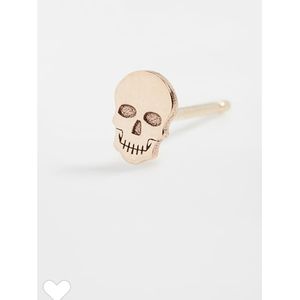 Zoe Chicco 14k gold skull stud earring